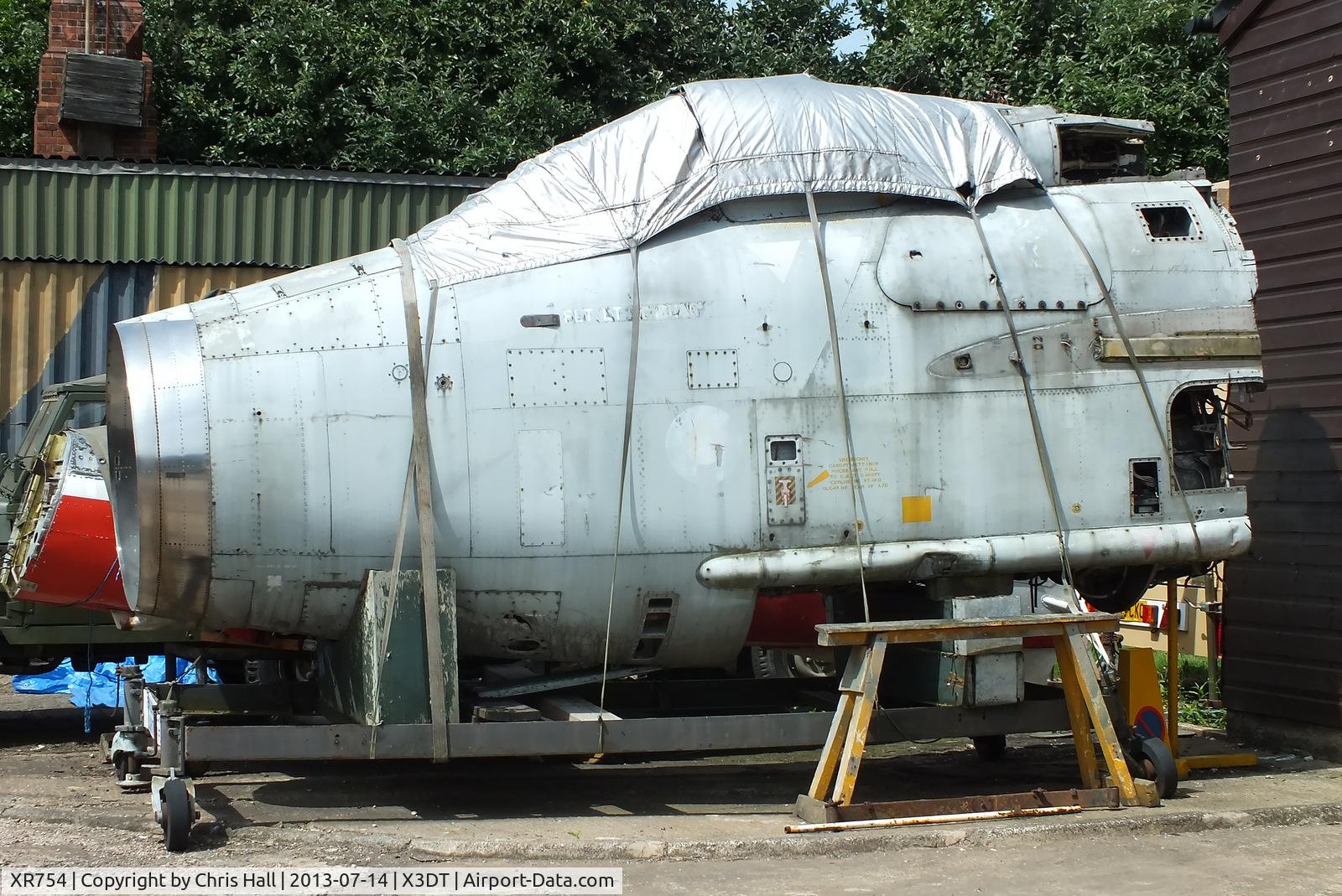 XR754, 1965 English Electric Lightning F.6 C/N 95219, preserved at the South Yorkshire Aircraft Museum, AeroVenture, Doncaster
