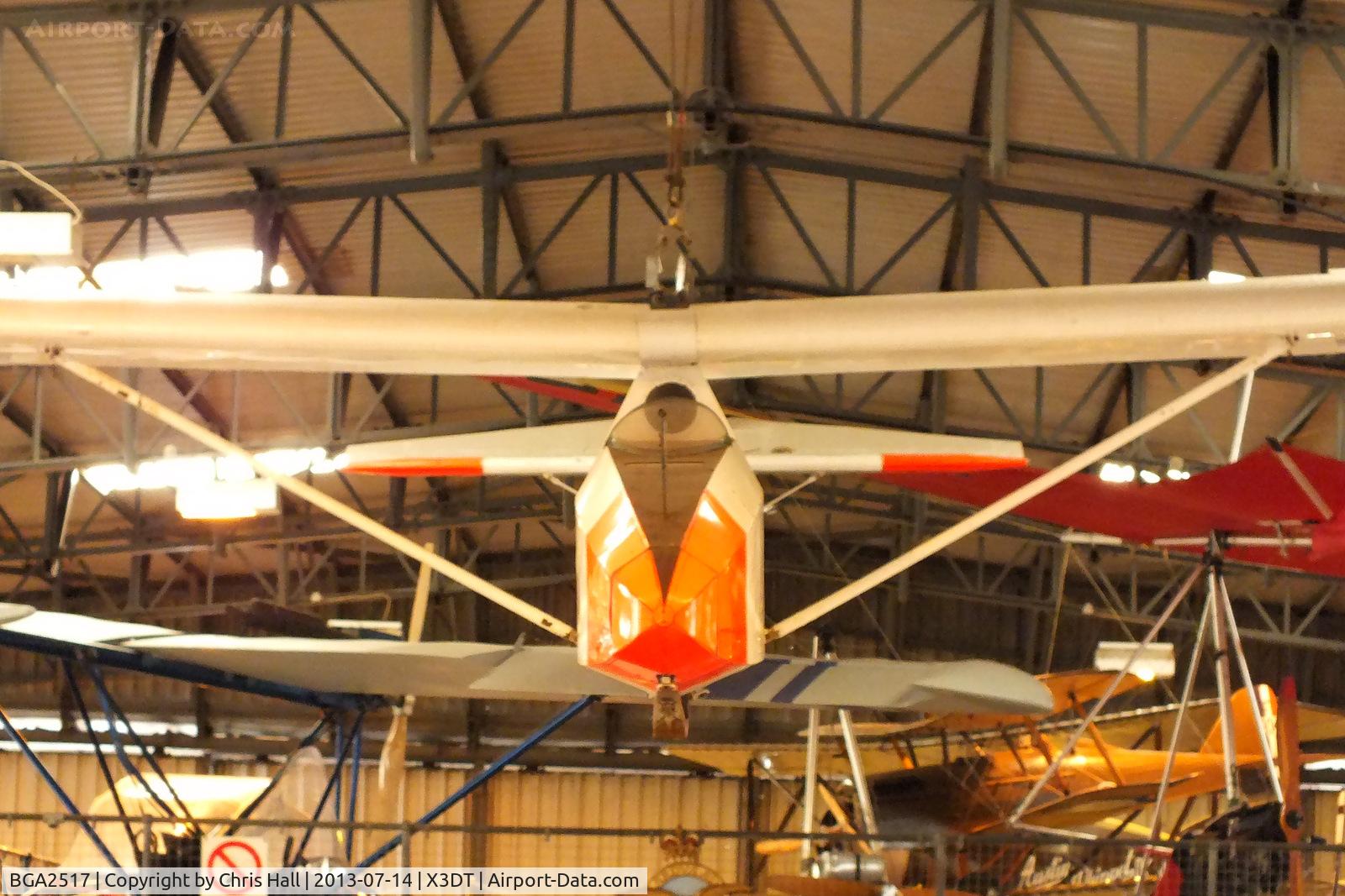 BGA2517, 1950 Slingsby T-30B Prefect TX.1 C/N 577, preserved at the South Yorkshire Aircraft Museum, AeroVenture, Doncaster