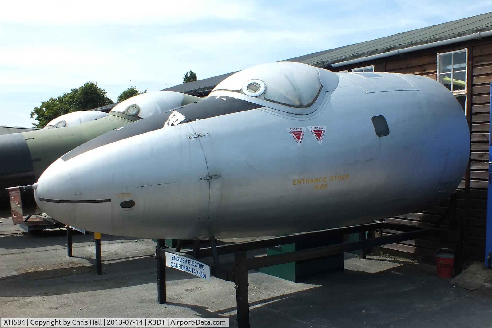 XH584, English Electric Canberra T.4 C/N 71415, preserved at the South Yorkshire Aircraft Museum, AeroVenture, Doncaster