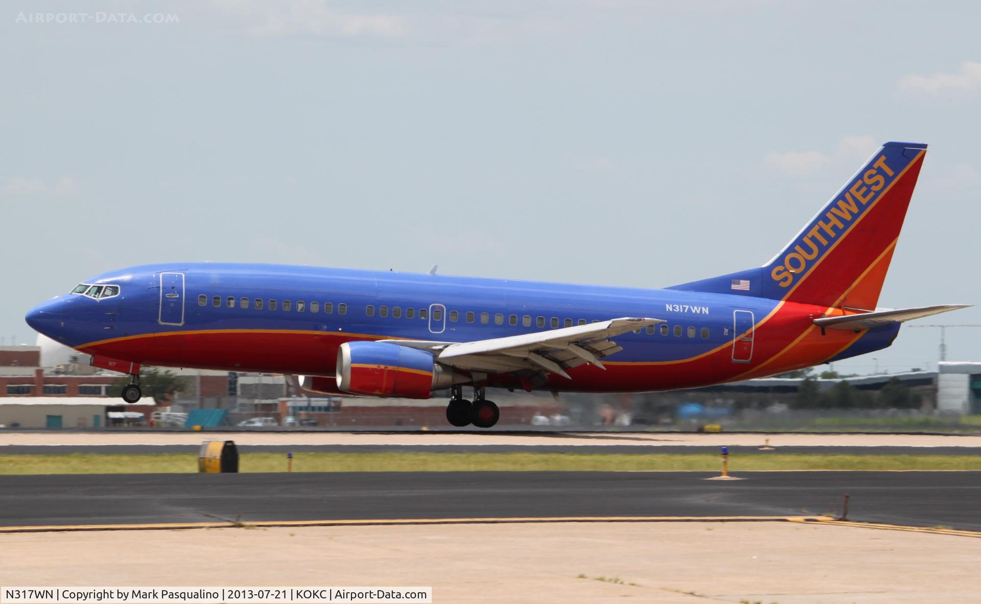 N317WN, 1988 Boeing 737-3Q8 C/N 24068, Boeing 737-300