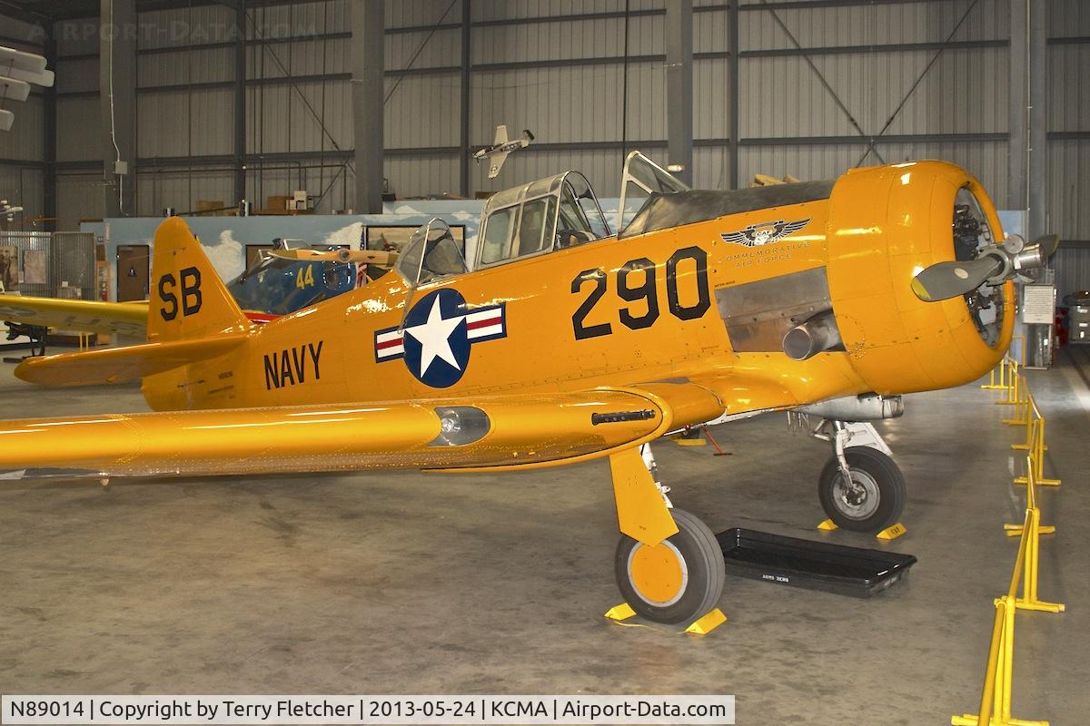 N89014, 1943 North American SNJ-5 Texan Texan C/N 84865, Being exhibited at the Southern Californian Wing of the Commemorative Air Force at their Museum in Camarillo