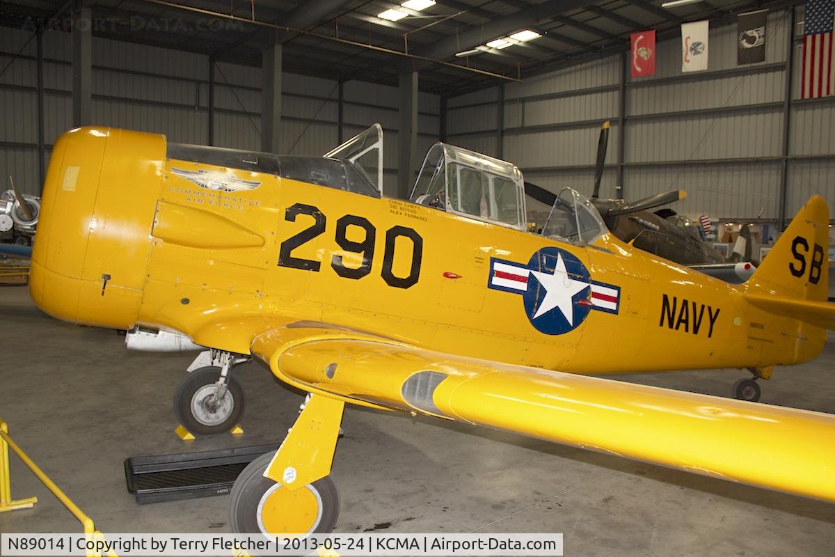 N89014, 1943 North American SNJ-5 Texan Texan C/N 84865, Being exhibited at the Southern Californian Wing of the Commemorative Air Force at their Museum in Camarillo