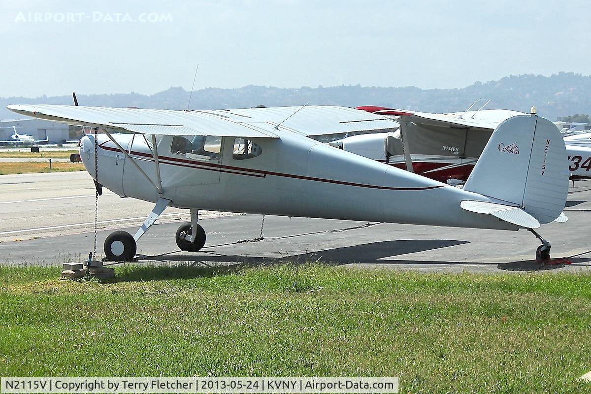 N2115V, 1948 Cessna 120 C/N 14340, Cessna 120 at Van Nuys Airport