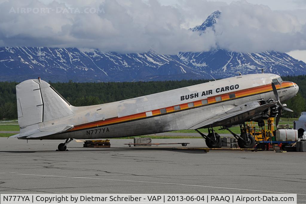 N777YA, 1944 Douglas DC-3C (C47-B-DK/R4D-6) C/N 25634/14189, Bush Air Cargo DC3