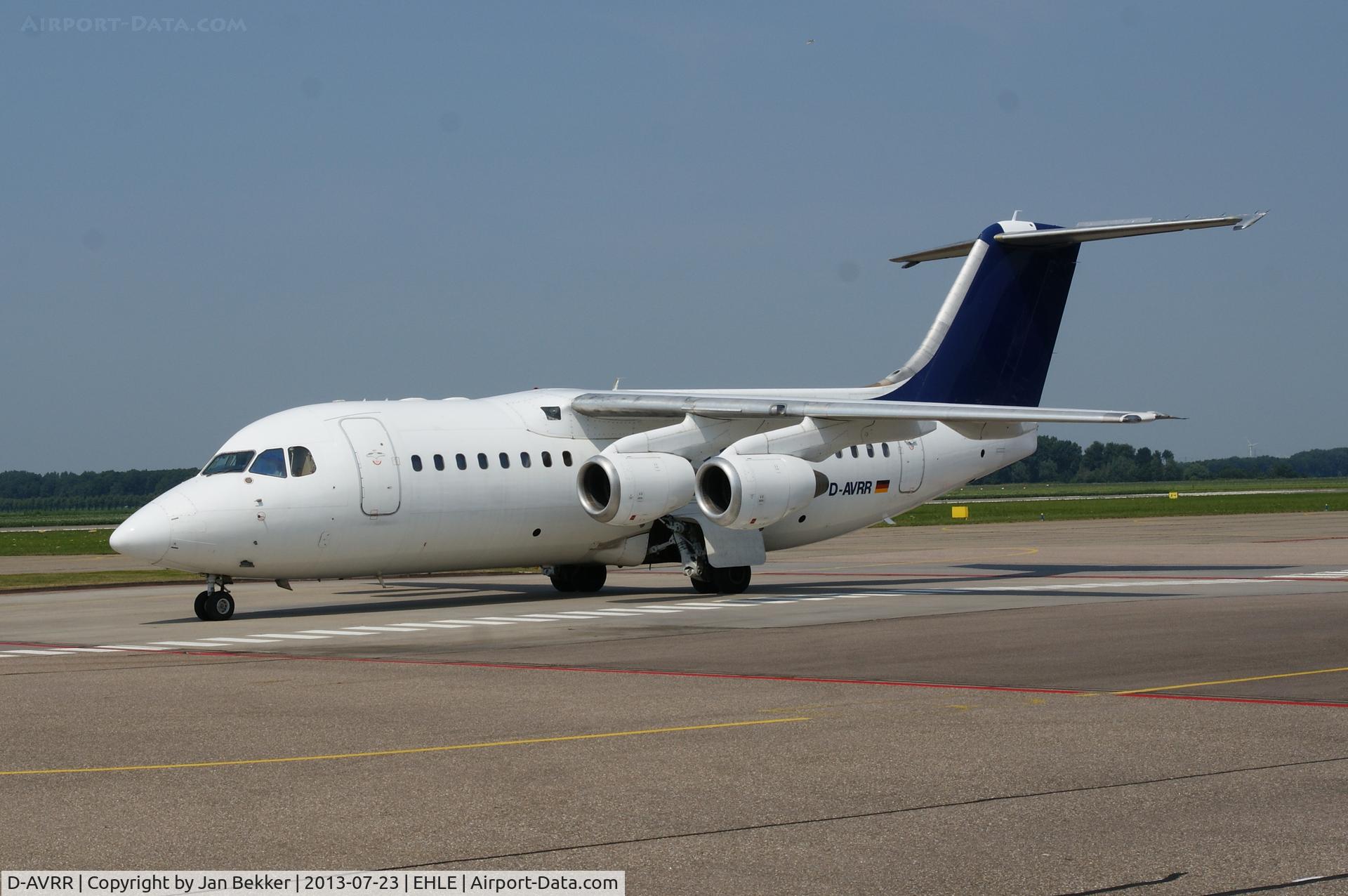 D-AVRR, 1997 BAE Systems Avro 146-RJ85 C/N E.2317, Former Lufthanse Regional just arrived at Lelystad Airport, probably to get a new livery by QAPS (Air Botswana ?)