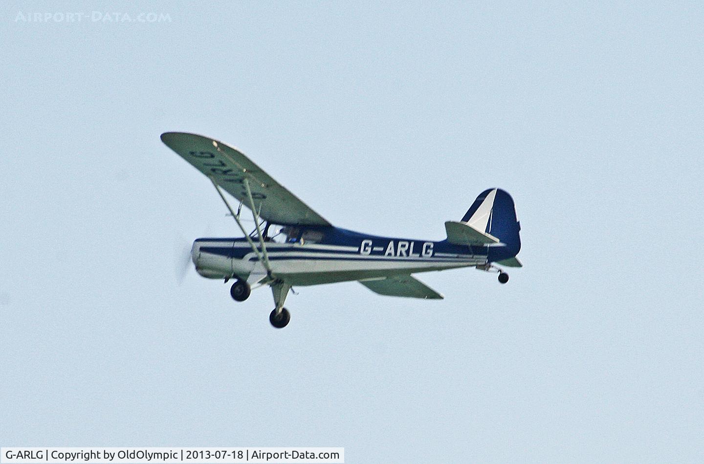 G-ARLG, 1961 Auster D4-108 C/N 3606, Overhead Hayling Island