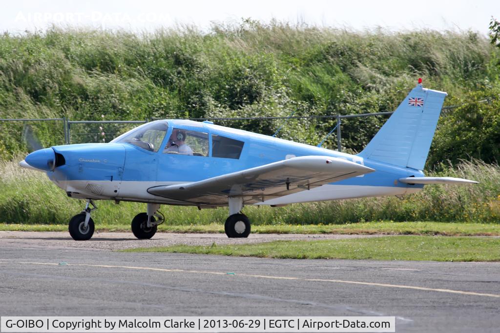 G-OIBO, 1966 Piper PA-28-180 Cherokee C/N 28-3794, Piper PA-28-180 Cherokee. Cranfield Airport, June 2013.