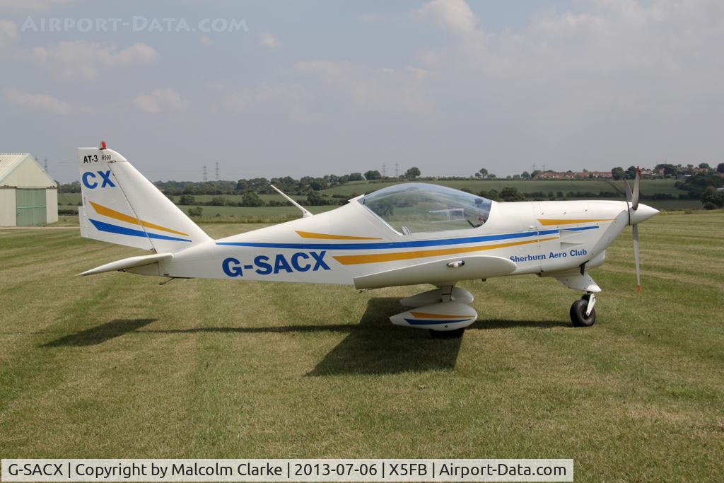 G-SACX, 2007 Aero AT-3 R100 C/N AT3-028, Aero AT-3 R100. Fishburn Airfield, July 2013.