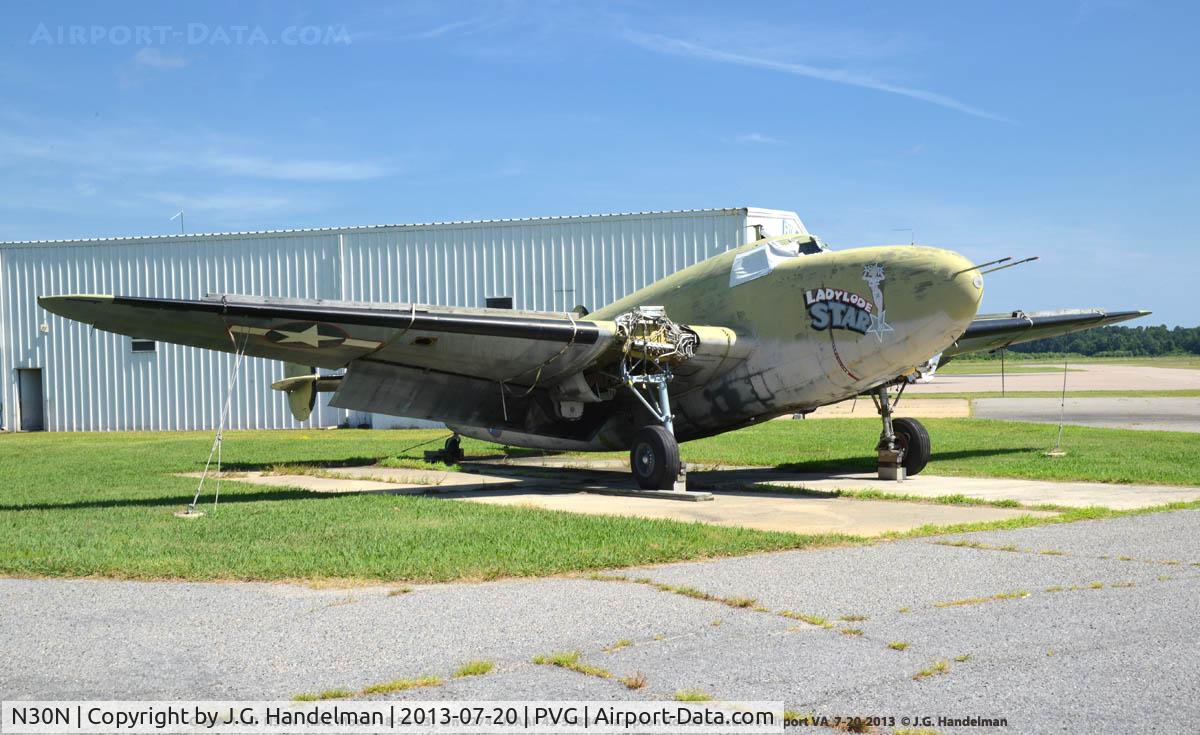 N30N, 1942 Lockheed 18-50 Lodestar C/N 18-2274, WWII relic in repose.