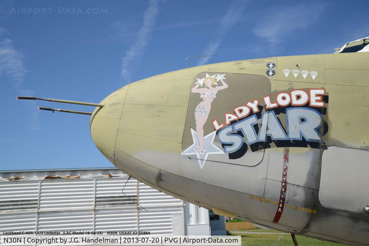 N30N, 1942 Lockheed 18-50 Lodestar C/N 18-2274, Nose Art.