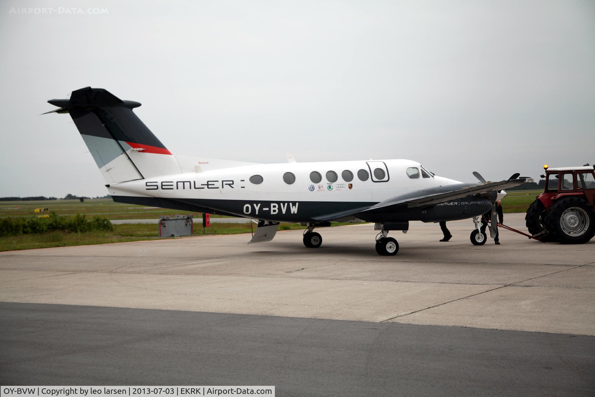 OY-BVW, 1980 Beech 200 Super King Air C/N BB-705, Roskilde Denmark 3.7.13