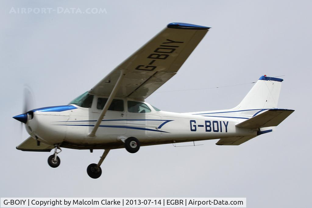 G-BOIY, 1976 Cessna 172N C/N 172-67738, Cessna 172N Skyhawk at The Real Aeroplane Company's Wings & Wheels Fly-In, Breighton Airfield, July 2013.