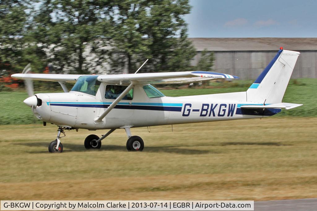 G-BKGW, 1981 Reims F152 C/N 1878, Reims F152 at The Real Aeroplane Company's Wings & Wheels Fly-In, Breighton Airfield, July 2013.
