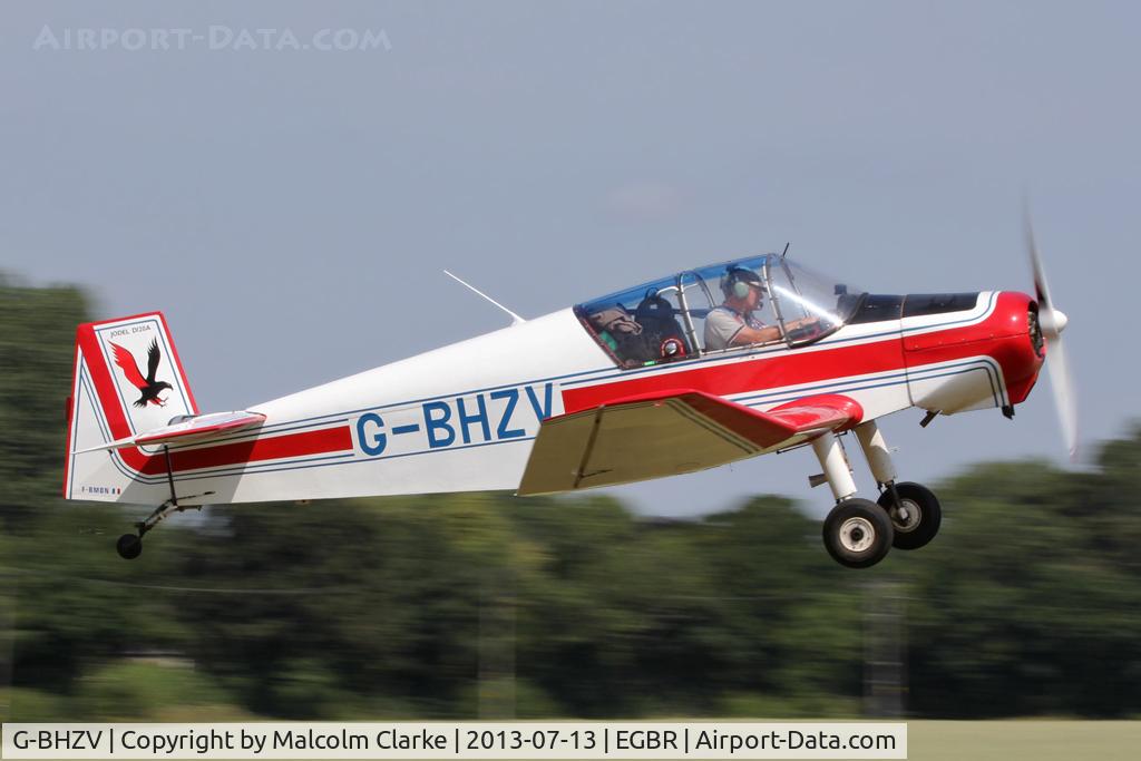 G-BHZV, 1965 Jodel D-120A C/N 278, Jodel D-120A at The Real Aeroplane Company's Wings & Wheels Fly-In, Breighton Airfield, July 2013.