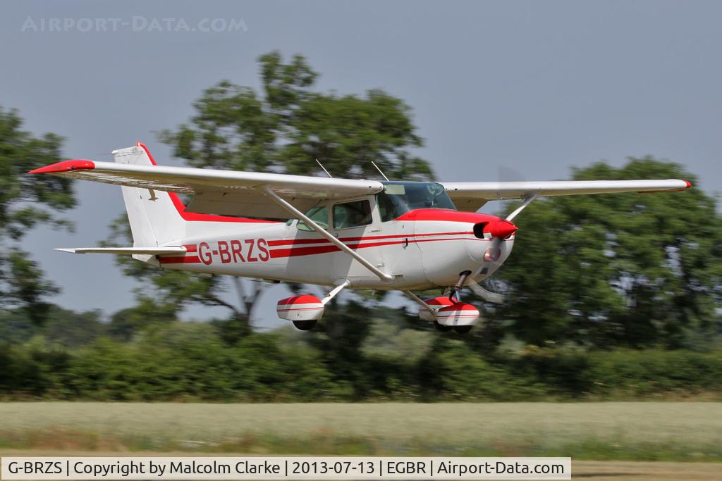 G-BRZS, 1981 Cessna 172P C/N 172-75004, Cessna 172P Skyhawk at The Real Aeroplane Company's Wings & Wheels Fly-In, Breighton Airfield, July 2013.