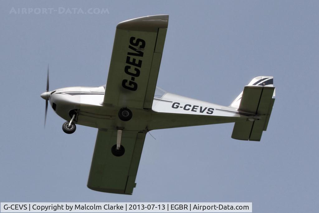 G-CEVS, 2007 Cosmik EV-97 TeamEurostar UK C/N 3102, Cosmik EV-97 Teameurostar  at The Real Aeroplane Company's Wings & Wheels Fly-In, Breighton Airfield, July 2013.