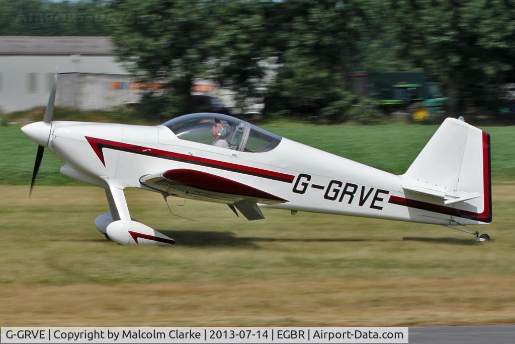 G-GRVE, 2007 Vans RV-6 C/N PFA 181-12566, Vans RV-6 at The Real Aeroplane Company's Wings & Wheels Fly-In, Breighton Airfield, July 2013.
