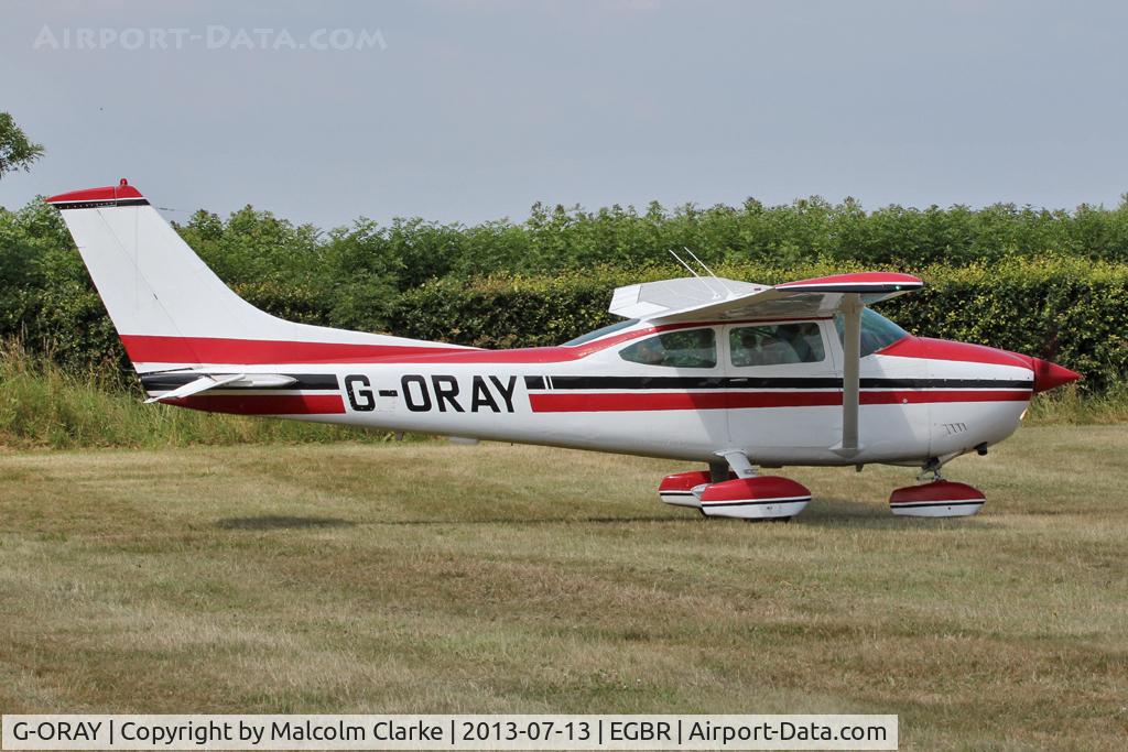 G-ORAY, 1980 Reims F182Q Skylane C/N 0132, Reims F182Q Skylane at The Real Aeroplane Company's Wings & Wheels Fly-In, Breighton Airfield, July 2013.