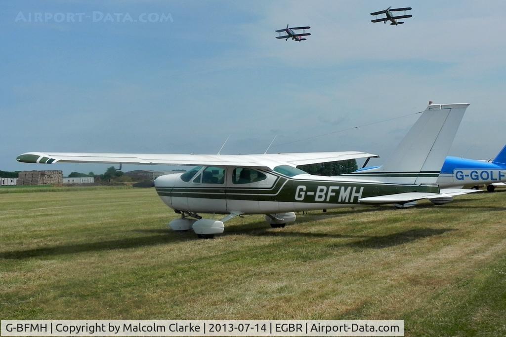 G-BFMH, 1973 Cessna 177B Cardinal C/N 17702034, Cessna 177B Cardinal at The Real Aeroplane Company's Wings & Wheels Fly-In, Breighton Airfield, July 2013.