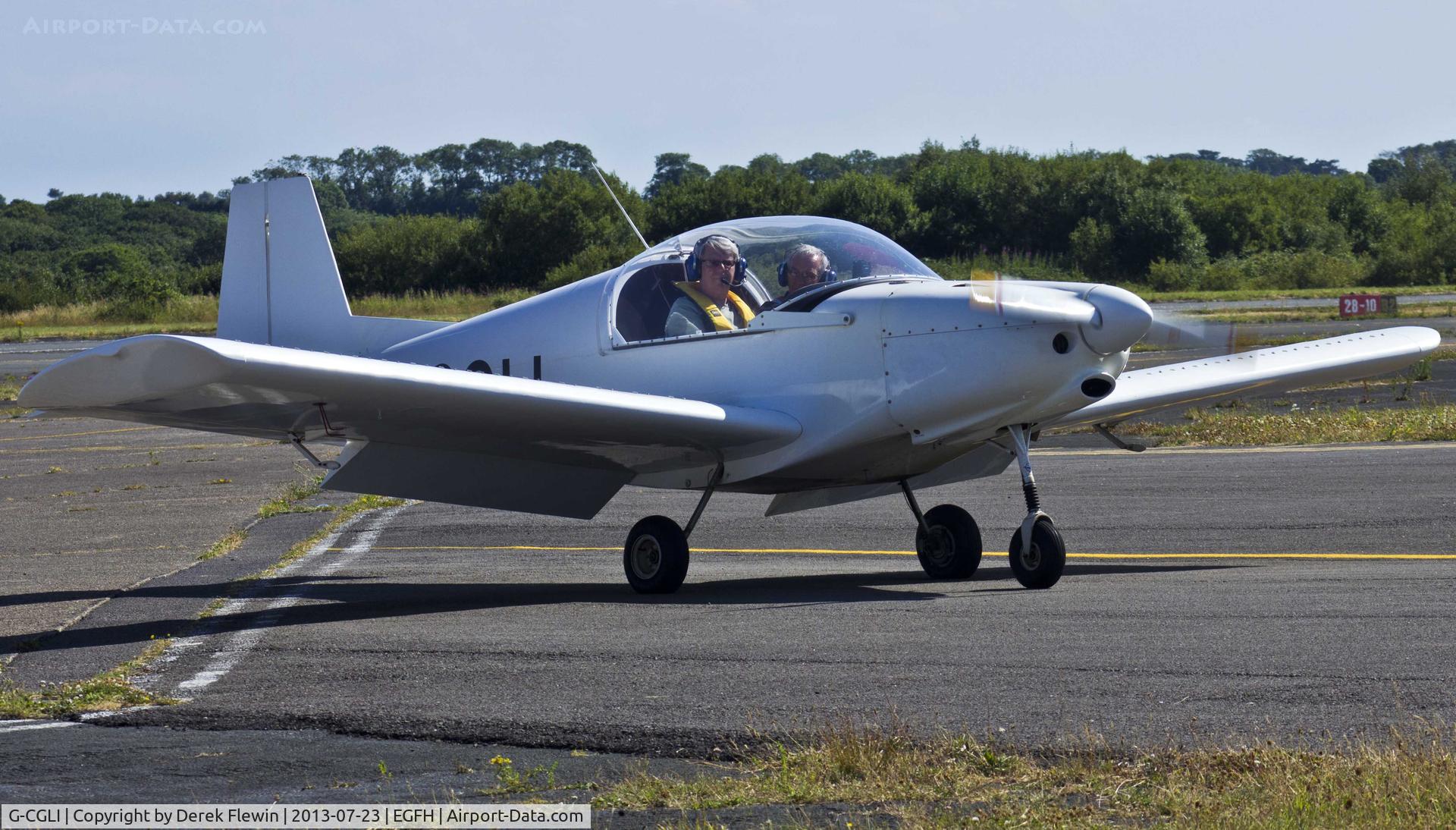 G-CGLI, 2010 Alpi Aviation Pioneer 200-M C/N LAA 334-14919, Visiting Pioneer 200-M taxiing out to the 22 hold at EGFH.