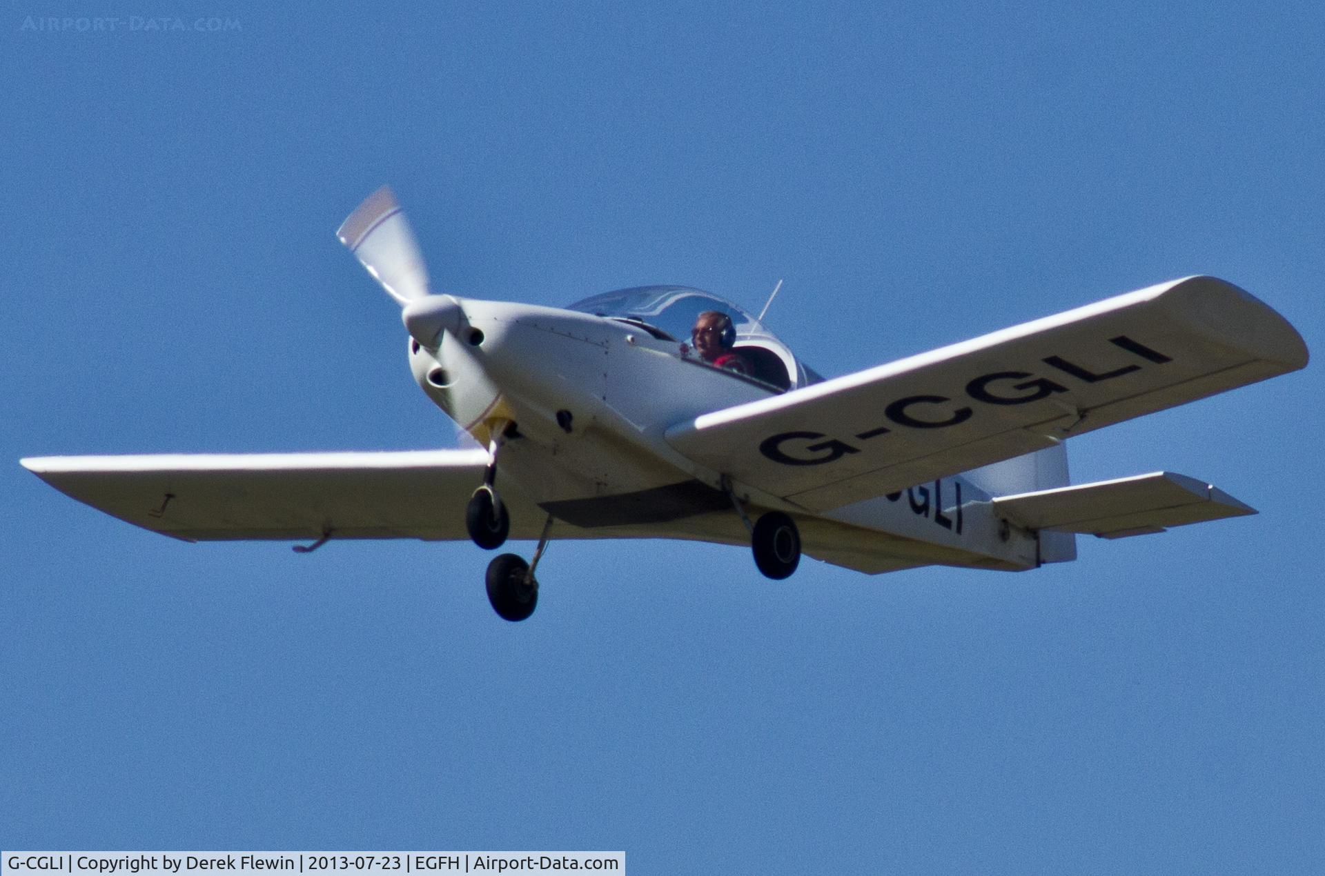 G-CGLI, 2010 Alpi Aviation Pioneer 200-M C/N LAA 334-14919, Visiting Pioneer 200-M pulling out from runway 22 at EGFH.