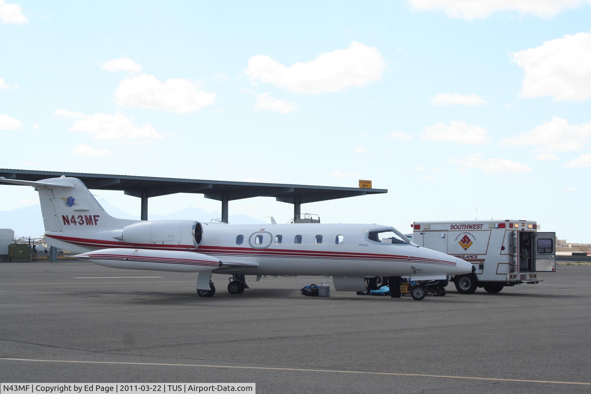 N43MF, 1980 Learjet 35A C/N 284, Patient Transfered