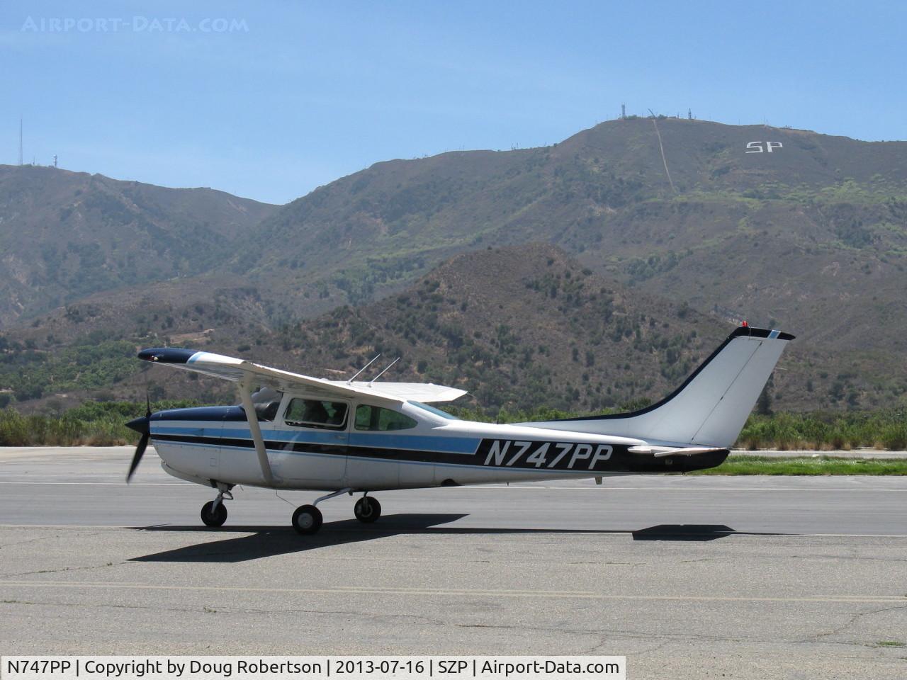 N747PP, 1980 Cessna 182R Skylane C/N R18201587, 1980 Cessna 180R SKYLANE RG, Lycoming O-540-J3C5D 235 Hp, taxi back