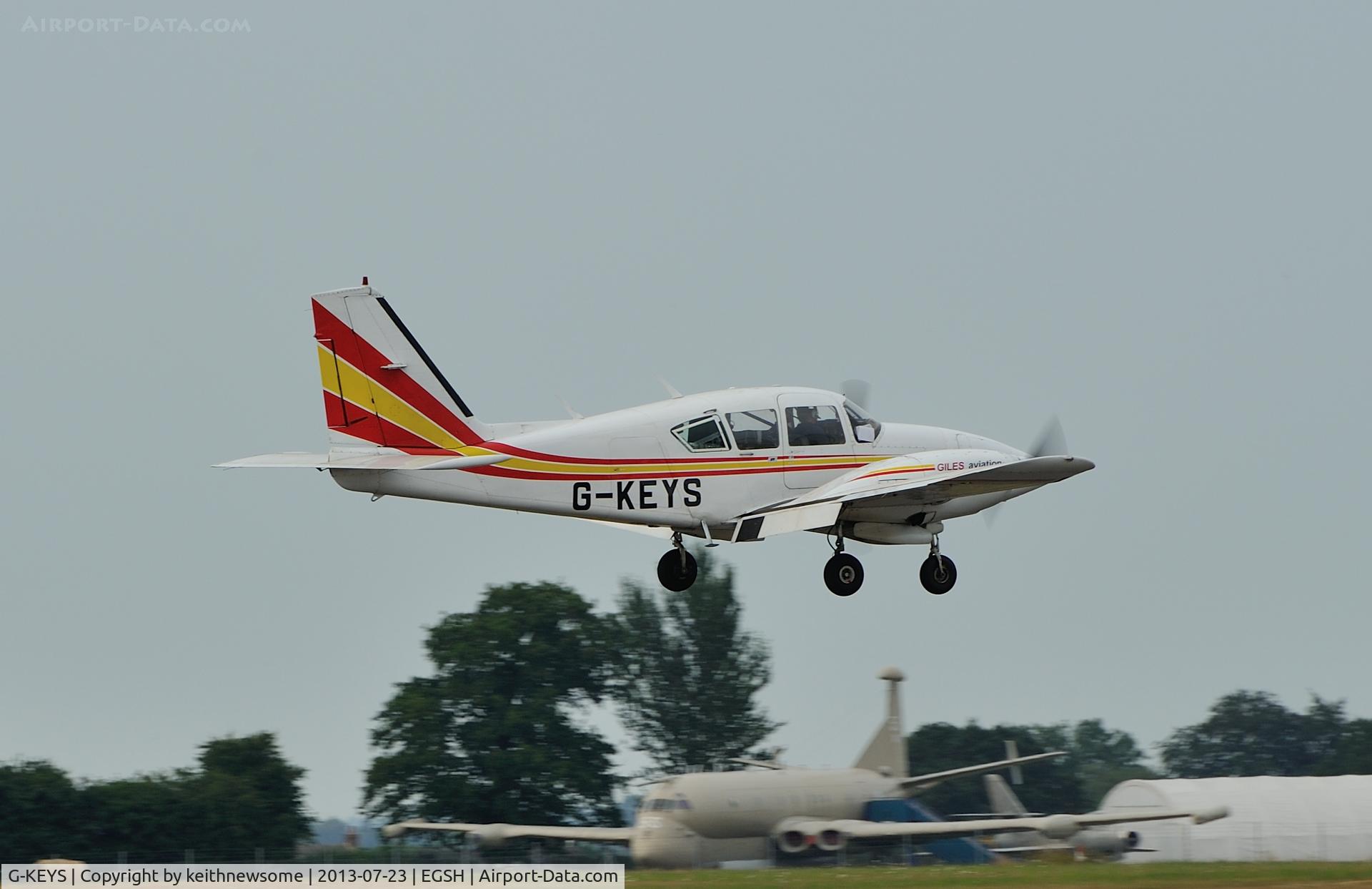 G-KEYS, 1978 Piper PA-23-250 Aztec F C/N 27-7854052, Unexpected arrival !