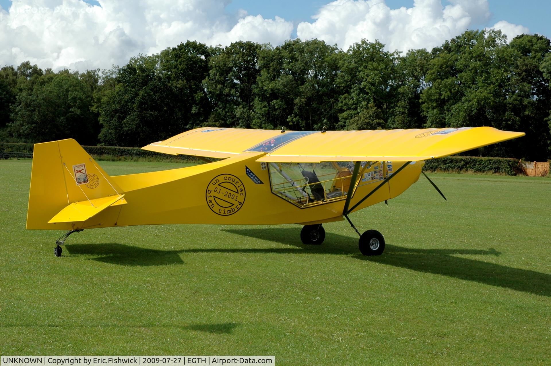 UNKNOWN, Miscellaneous Various C/N unknown, Yellow Microlight - Tour de France ULM 2009 - Anniversaire Louis Bleriot