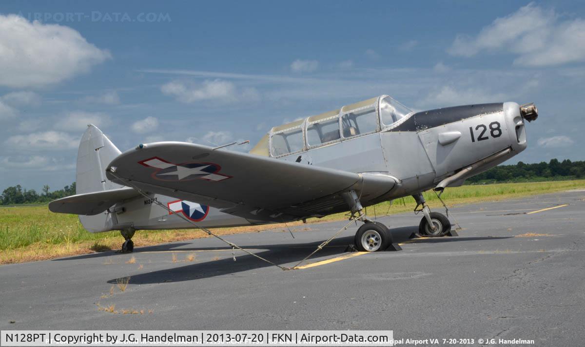 N128PT, 1942 Fairchild M-62A-3 Cornell II C/N FT735, Ex-USAAF and ex-RCAF WWII primary trainer.