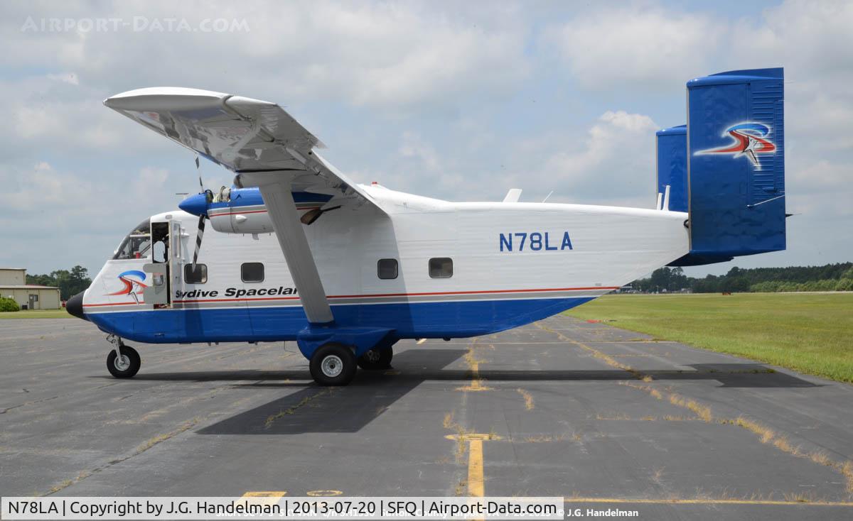 N78LA, 1976 Short SC-7 Skyvan 3 C/N SH1950, Skydiver aircraft.