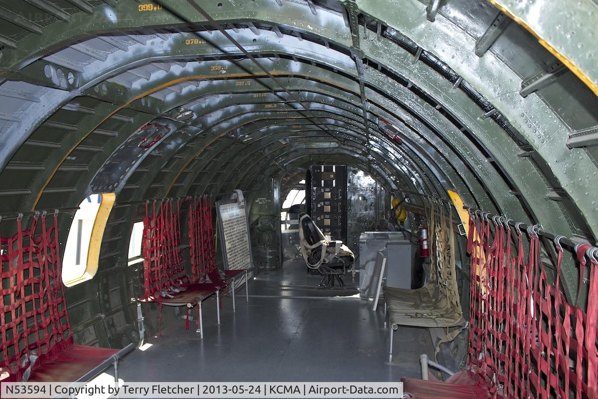 N53594, 1944 Curtiss C-46F Commando C/N 22486, Opportunity for close-up photos of a Curtiss C-46F Commando at Commemorative Air Force Museum at Camarillo , Southern California