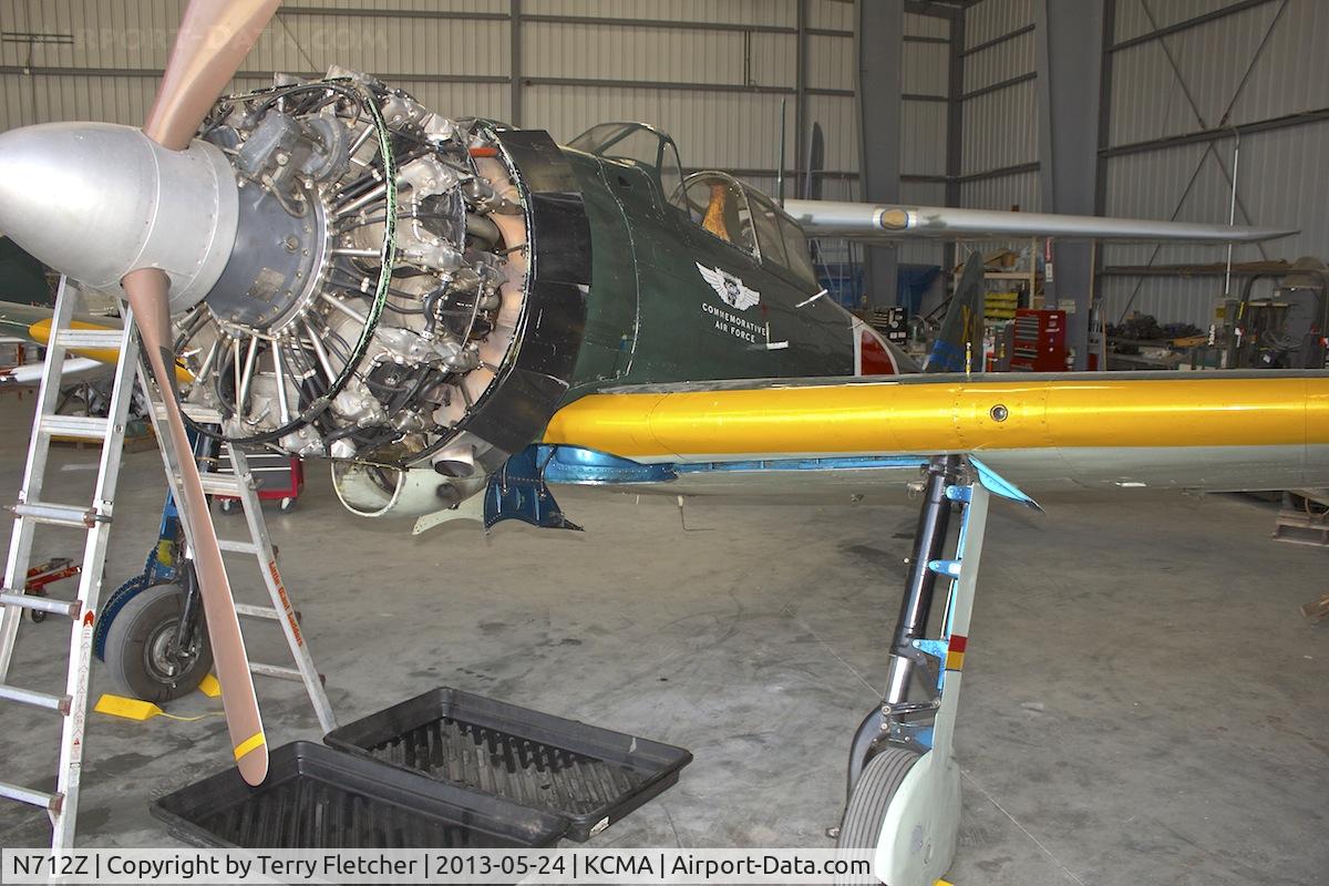 N712Z, 1942 Mitsubishi A6M3 Reisen (Zero) C/N 3869, CAF restoration hangar at Camarillo