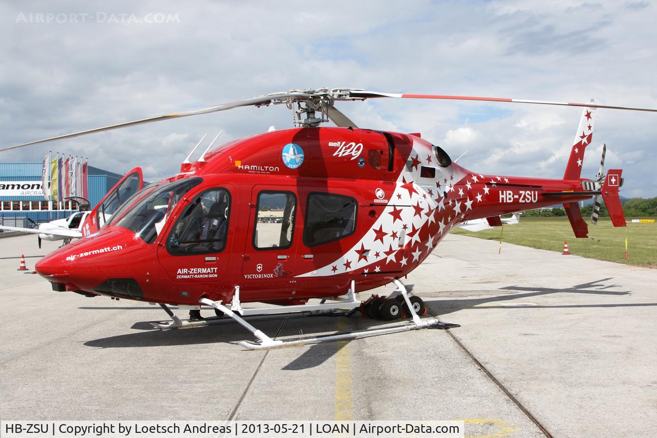 HB-ZSU, 2011 Bell 429 GlobalRanger C/N 57067, Air Zermatt visit LOAN