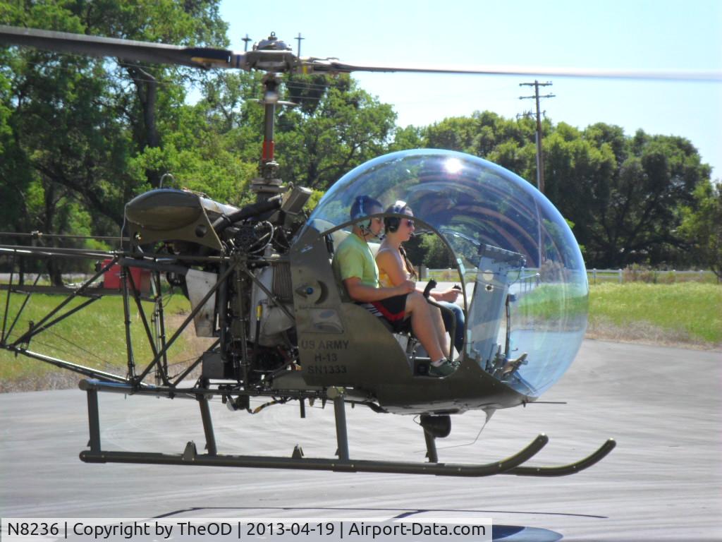 N8236, 1955 Bell HTL-6 (47G/TH-13M) C/N 1333, Franklin Engine.