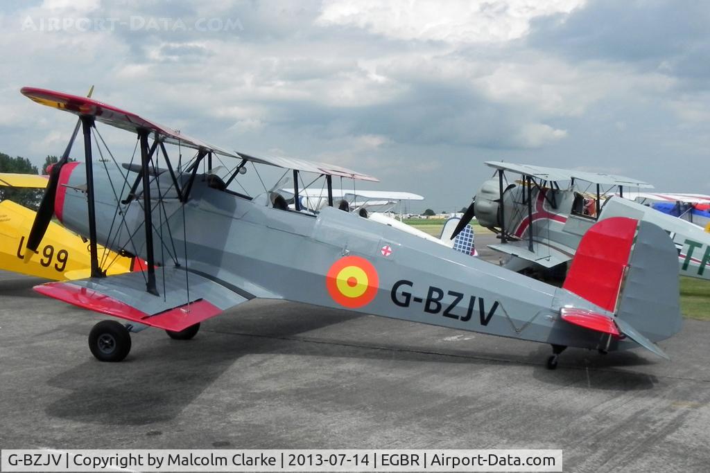 G-BZJV, 1957 CASA 1-131E Srs 1000 C/N 1075, CASA 1-131E Srs 1000 at The Real Aeroplane Company's Bucker Fest, Breighton Airfield, July 14 2013.