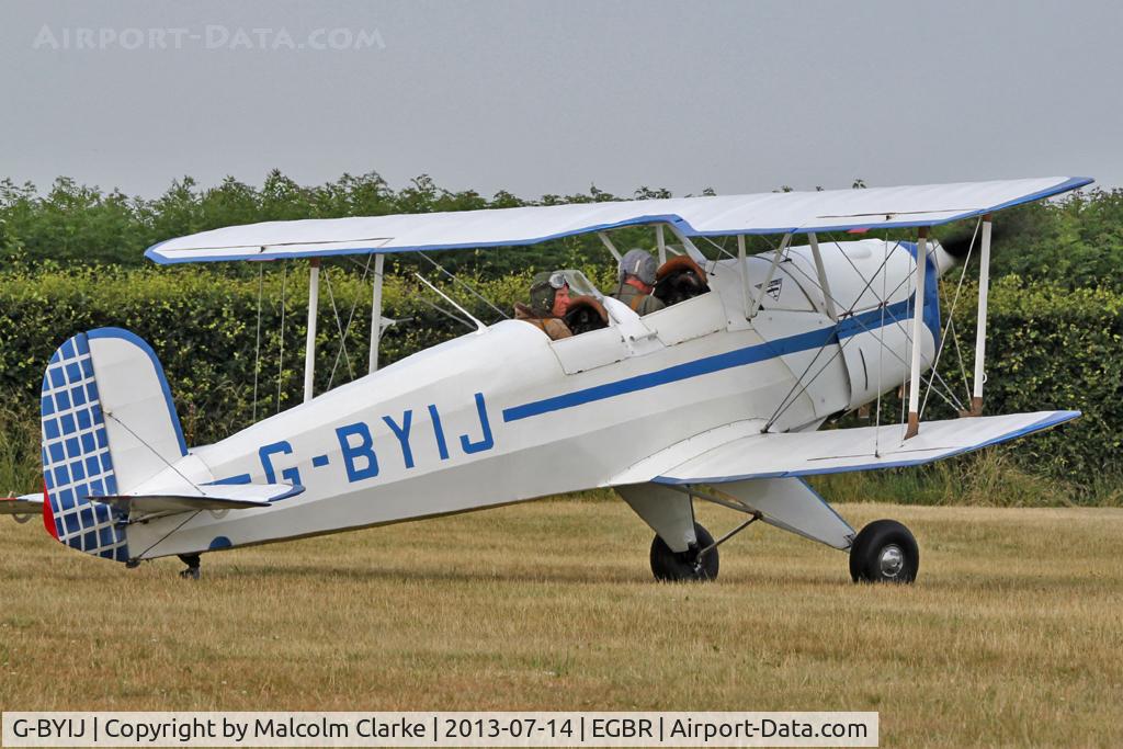 G-BYIJ, 1954 CASA 1-131E Series 2000 C/N 2110, CASA 1-131E Srs 2000 at The Real Aeroplane Company's Bucker Fest, Breighton Airfield, July 14 2013.