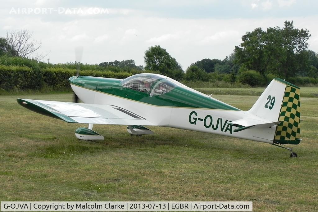 G-OJVA, 1998 Vans RV-6 C/N PFA 181-12292, Vans RV-6 at The Real Aeroplane Company's Wings & Wheels Fly-In, Breighton Airfield, July 2013.