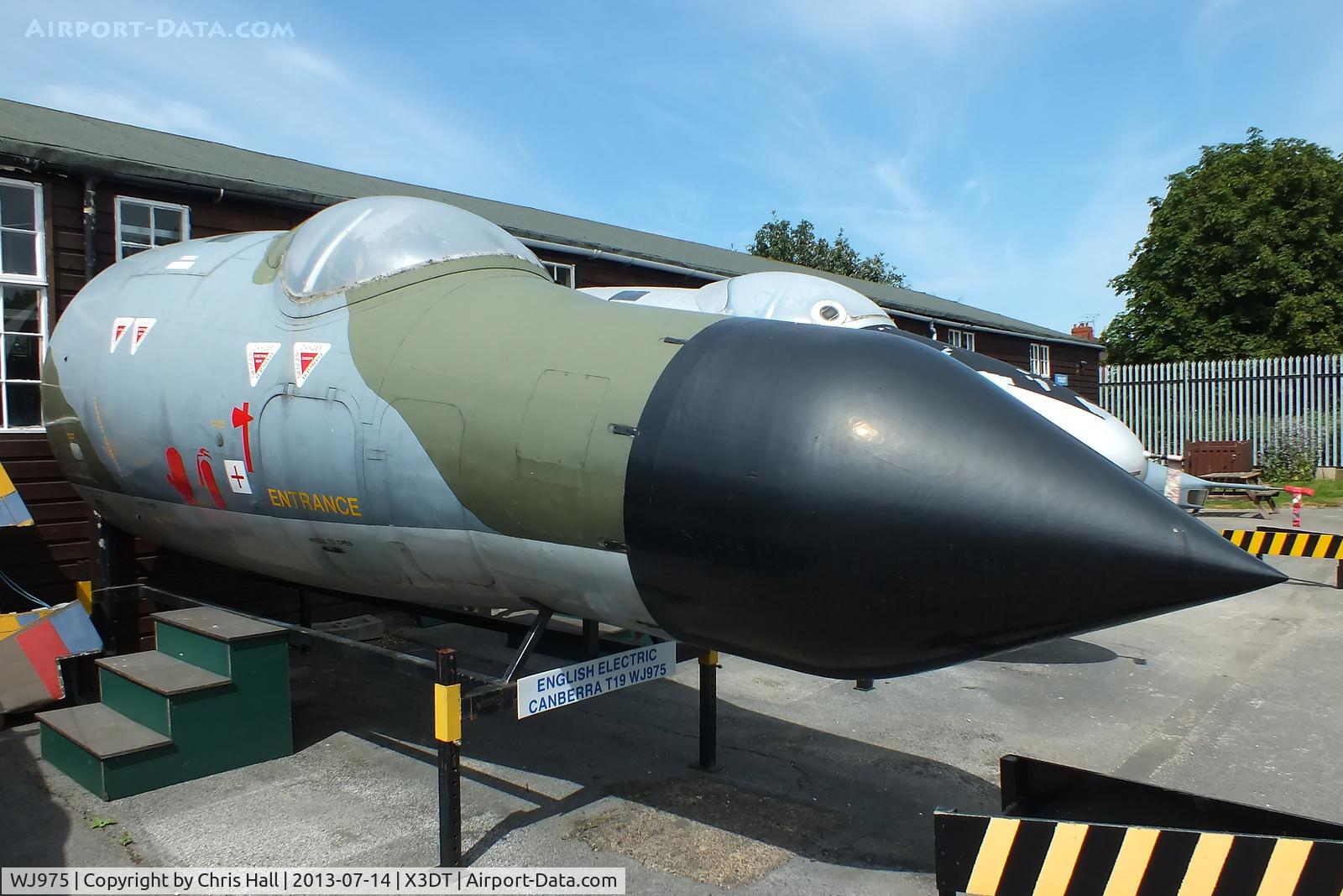 WJ975, 1953 English Electric Canberra T.19 C/N R3/EA3/6600, preserved at the South Yorkshire Aircraft Museum, AeroVenture, Doncaster