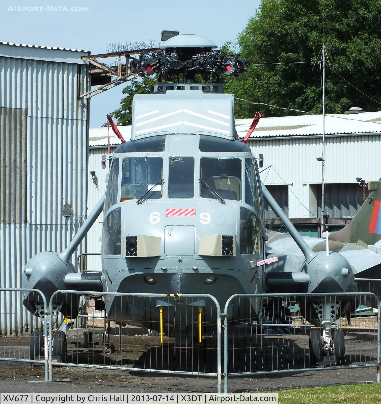 XV677, 1970 Westland Sea King HAS.6 C/N WA665, preserved at the South Yorkshire Aircraft Museum, AeroVenture, Doncaster