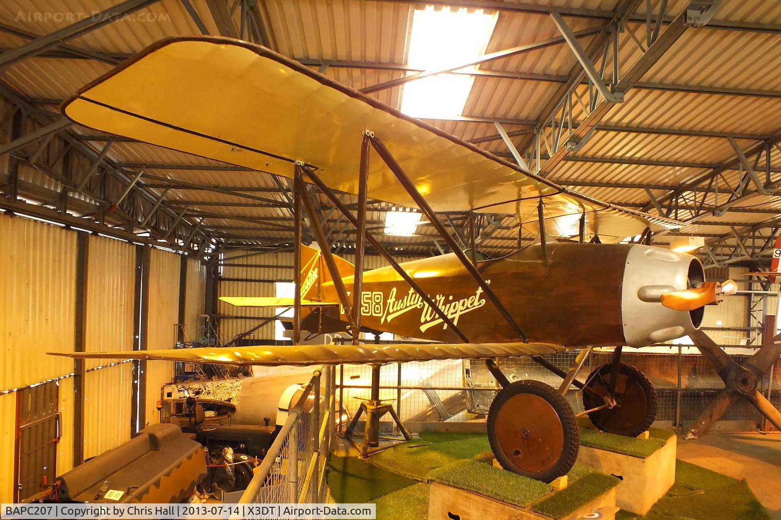 BAPC207, 1993 Austin Whippet Replica C/N BAPC-207, preserved at the South Yorkshire Aircraft Museum, AeroVenture, Doncaster