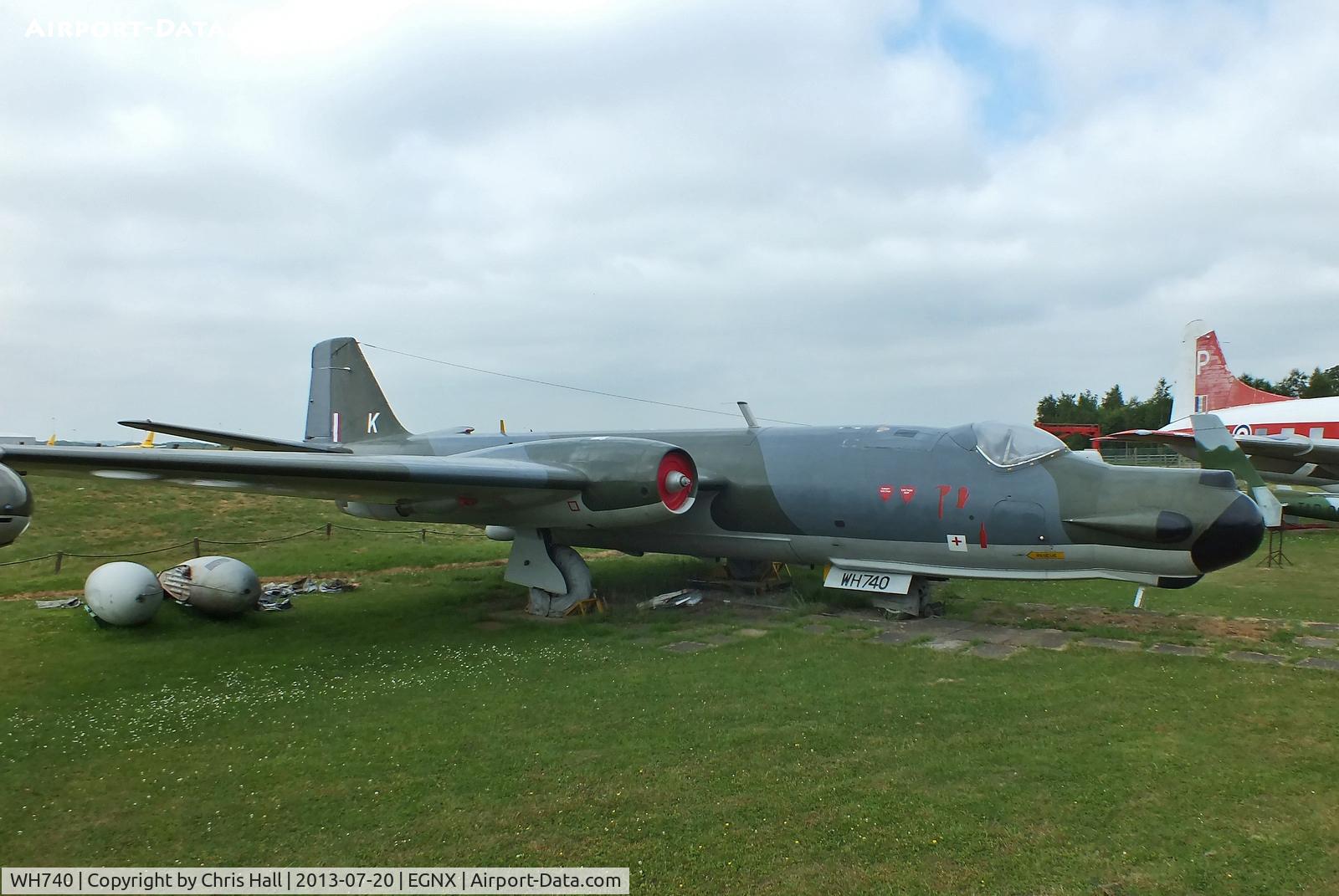 WH740, 1953 English Electric Canberra T.17 C/N Not found WH740, Preserved at the East Midlands Aeropark