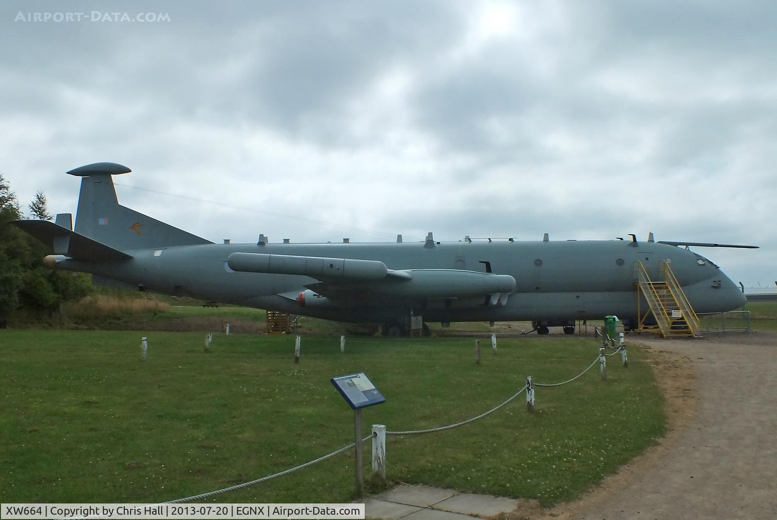 XW664, 1971 Hawker Siddeley Nimrod R.1 C/N 8039, Preserved at the East Midlands Aeropark