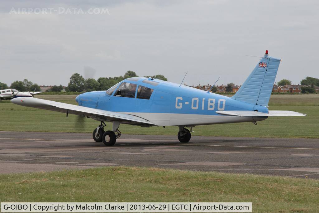 G-OIBO, 1966 Piper PA-28-180 Cherokee C/N 28-3794, Piper PA-28-180 Cherokee at Cranfield Airport, June 2013.
