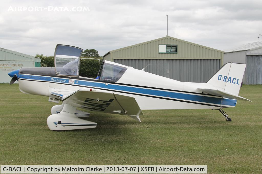 G-BACL, 1963 SAN Jodel D-150 Mascaret C/N 31, Jodel D-150 Mascaret, Fishburn Airfield, Jly 2013.