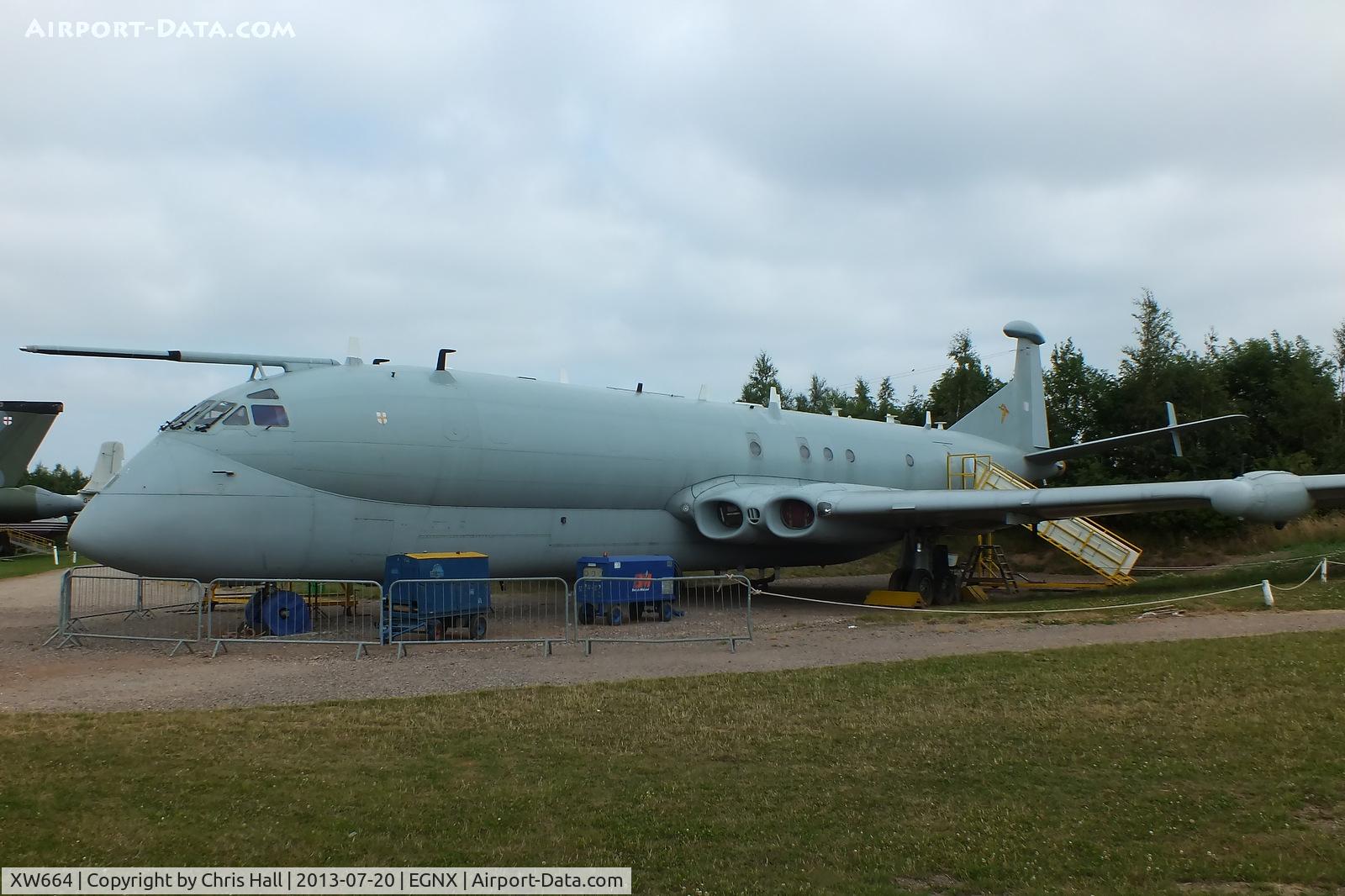 XW664, 1971 Hawker Siddeley Nimrod R.1 C/N 8039, Preserved at the East Midlands Aeropark