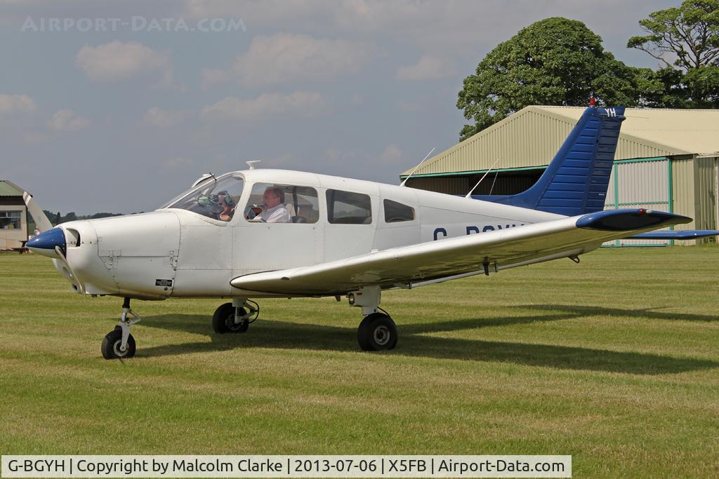 G-BGYH, 1979 Piper PA-28-161 Cherokee Warrior II C/N 28-7916313, Piper PA-28-161 Cherokee Warrior II, Fishburn Airfield, July 2013.