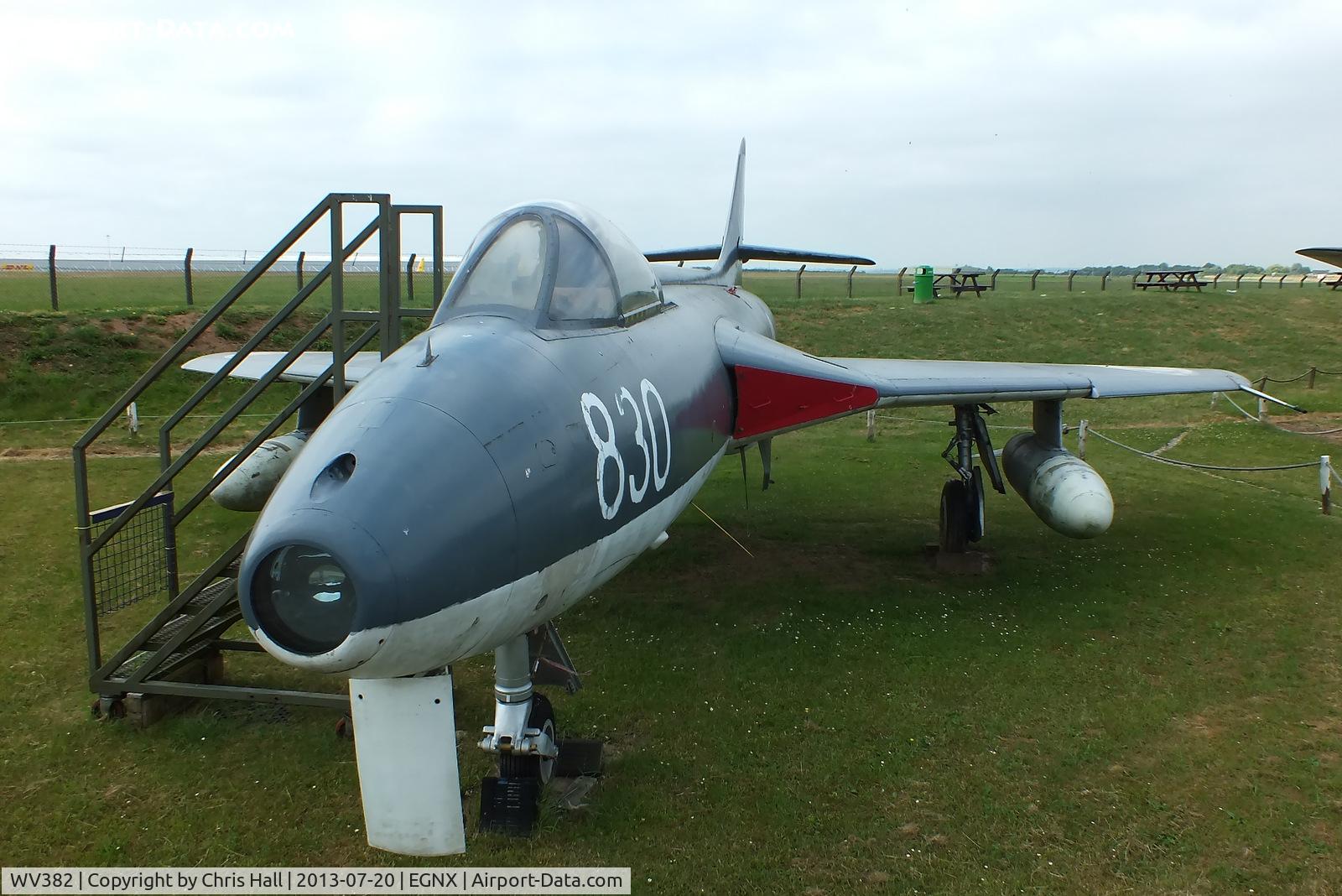 WV382, 1955 Hawker Hunter GA.11 C/N 41H-670828, Preserved at the East Midlands Aeropark
