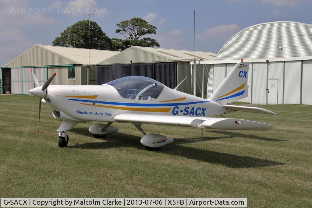 G-SACX, 2007 Aero AT-3 R100 C/N AT3-028, Aero AT-3 R100, Fishburn Airfield, July 2013.