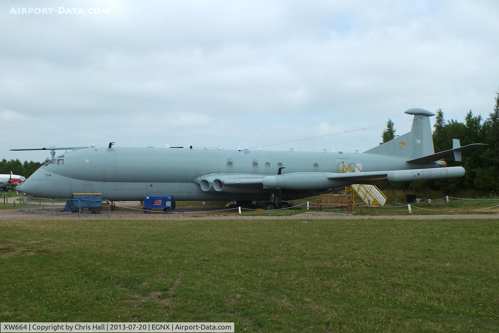 XW664, 1971 Hawker Siddeley Nimrod R.1 C/N 8039, Preserved at the East Midlands Aeropark
